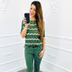 Top Knit Lurex Army - BlushFashionstore