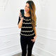 Top Knit Lurex Zwart - BlushFashionstore