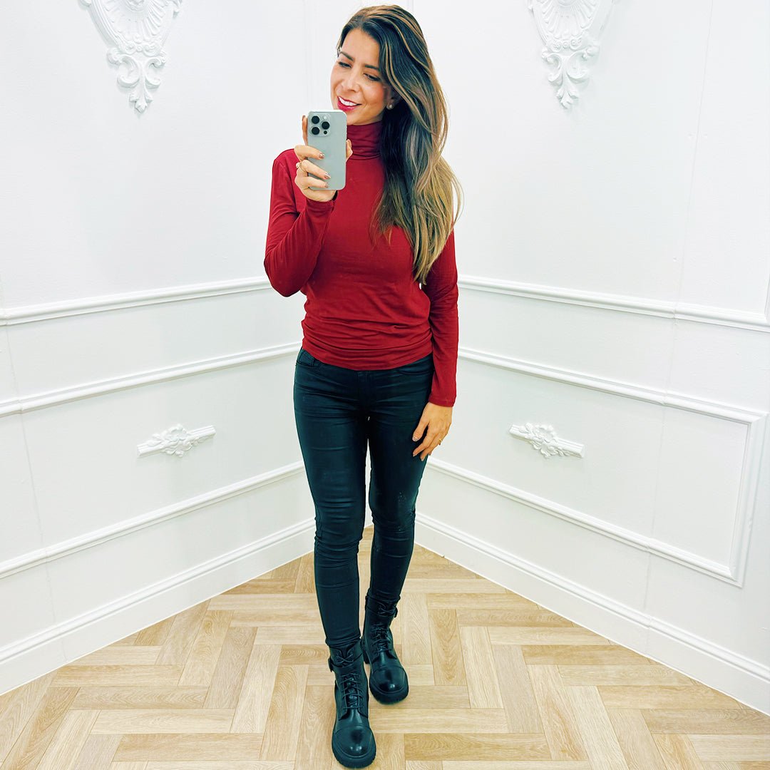 Top Maud Rood - BlushFashionstore