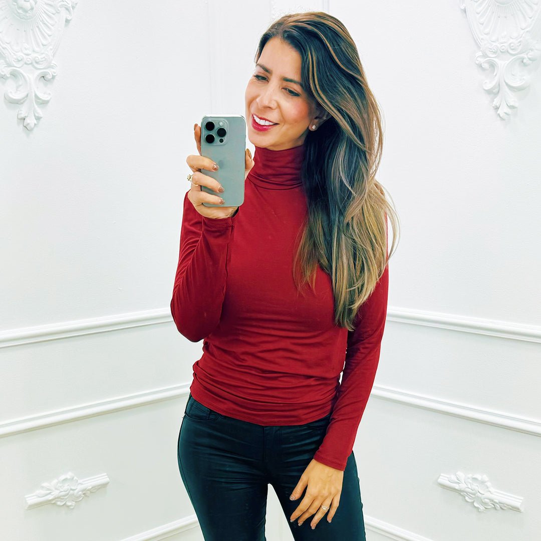 Top Maud Rood - BlushFashionstore