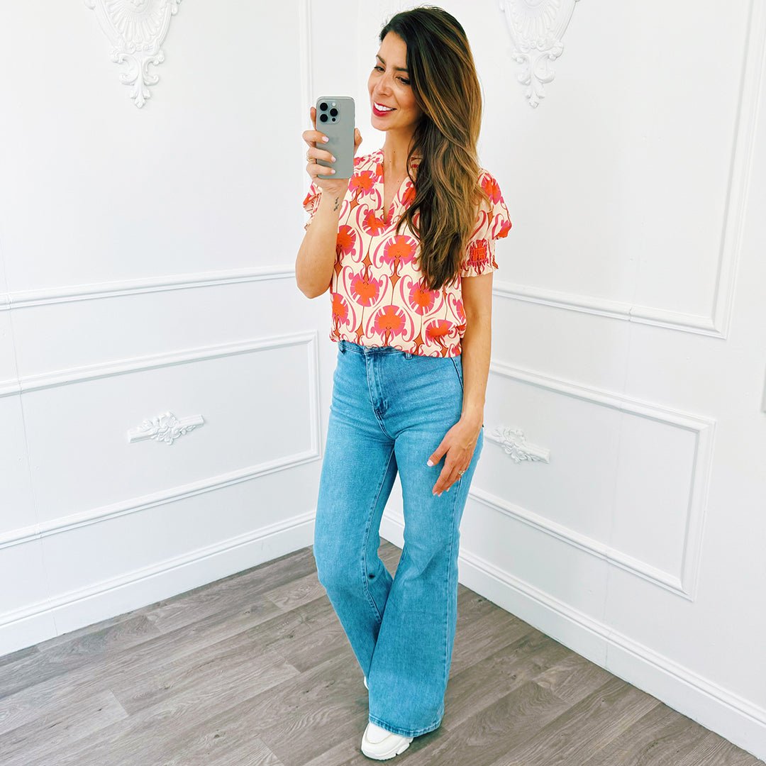 Top Print Fuchsia - BlushFashionstore