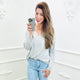 Top Roos Grijs - BlushFashionstore