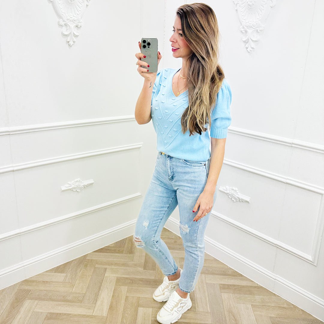 Top Violet Lichtblauw - BlushFashionstore