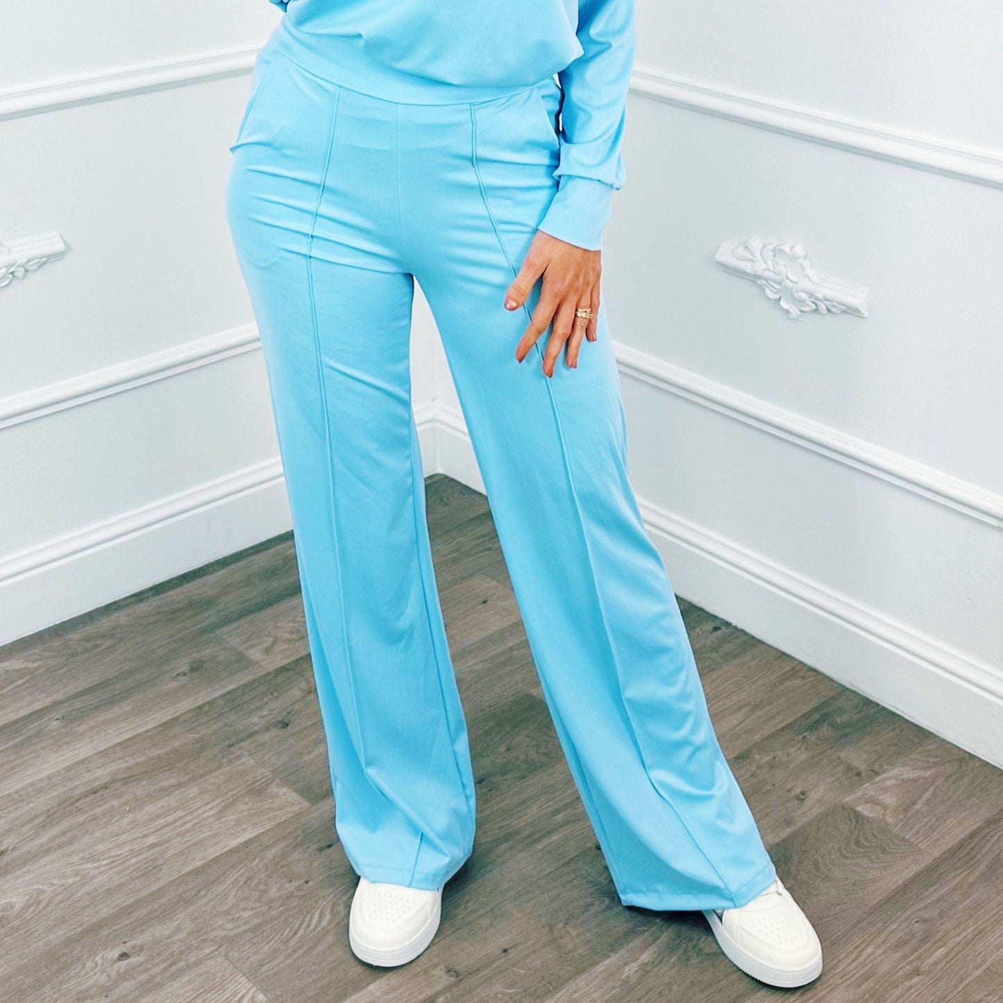 Travel Broek Straight Blauw - BlushFashionstore