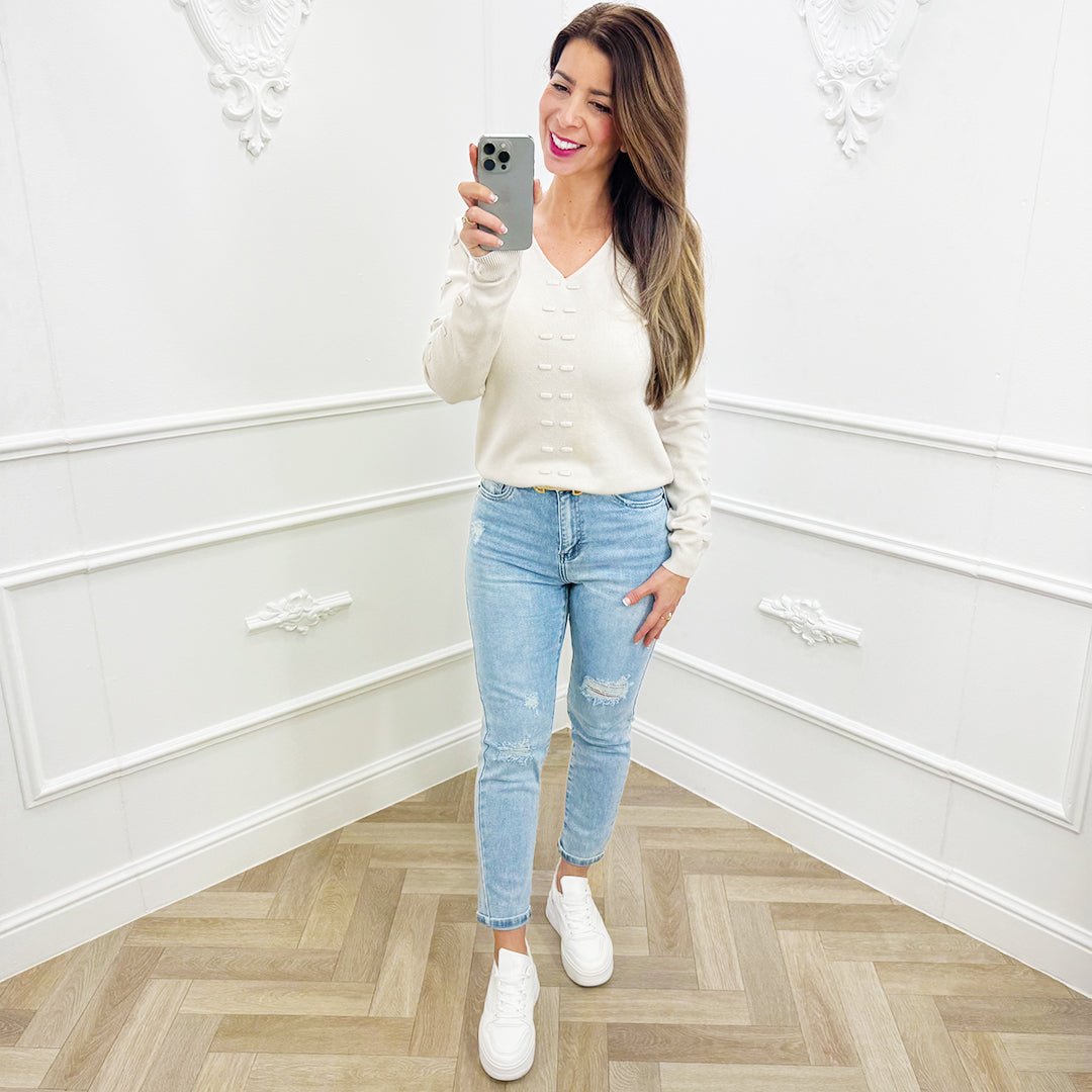 Trui Feline Beige - BlushFashionstore