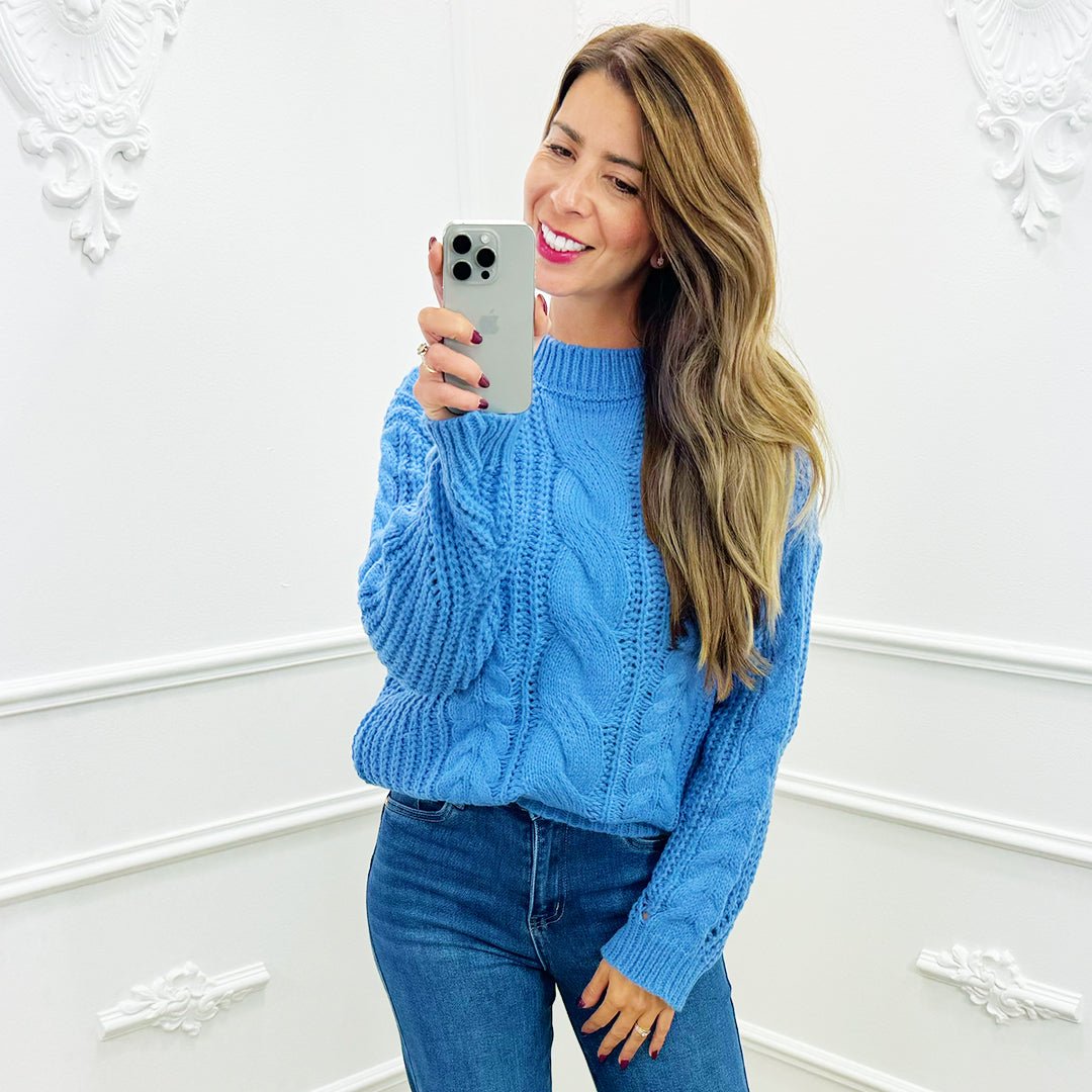 Trui Fenna Blauw - BlushFashionstore