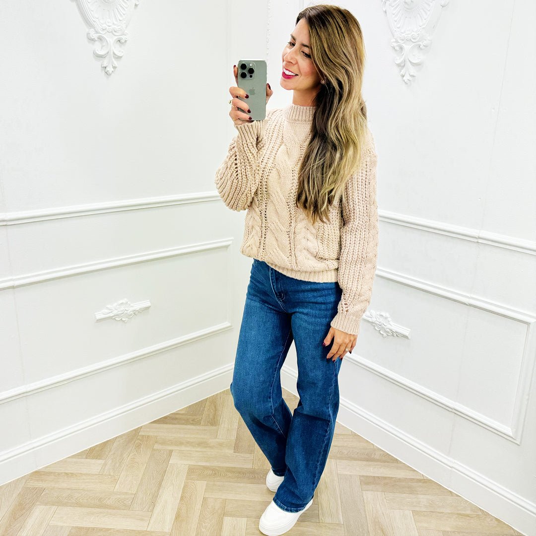 Trui Fenna Camel - BlushFashionstore