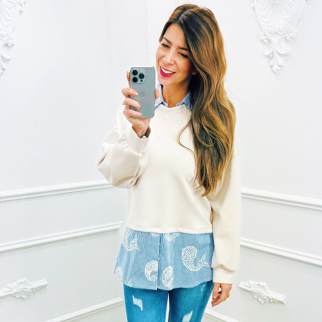 Trui Jente Beige - BlushFashionstore