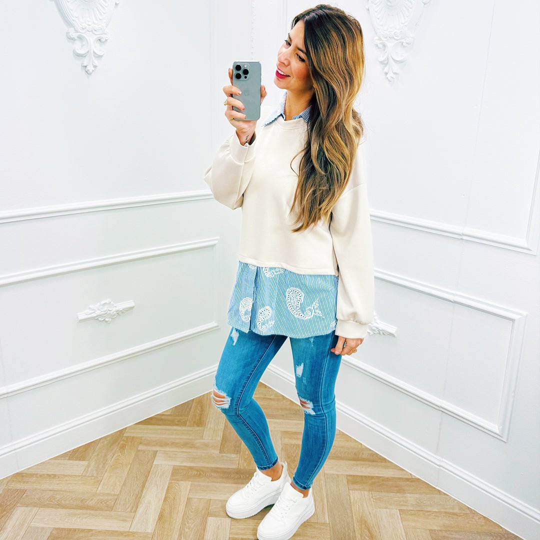 Trui Jente Beige - BlushFashionstore