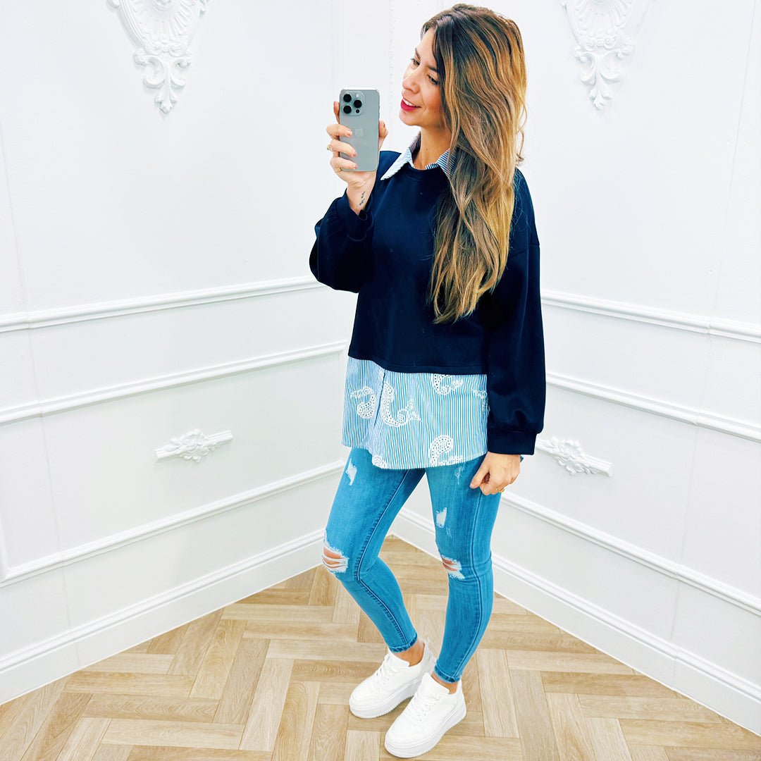 Trui Jente Blauw - BlushFashionstore