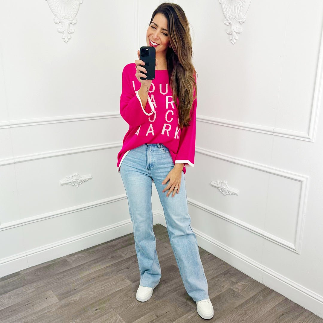 Trui Name Fuchsia - BlushFashionstore