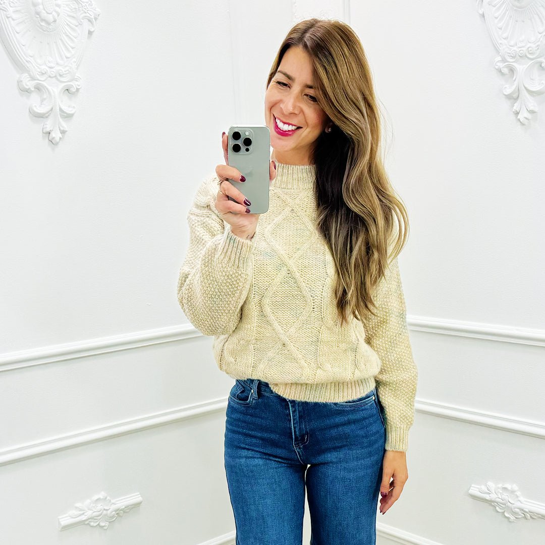 Trui Roos Beige - BlushFashionstore
