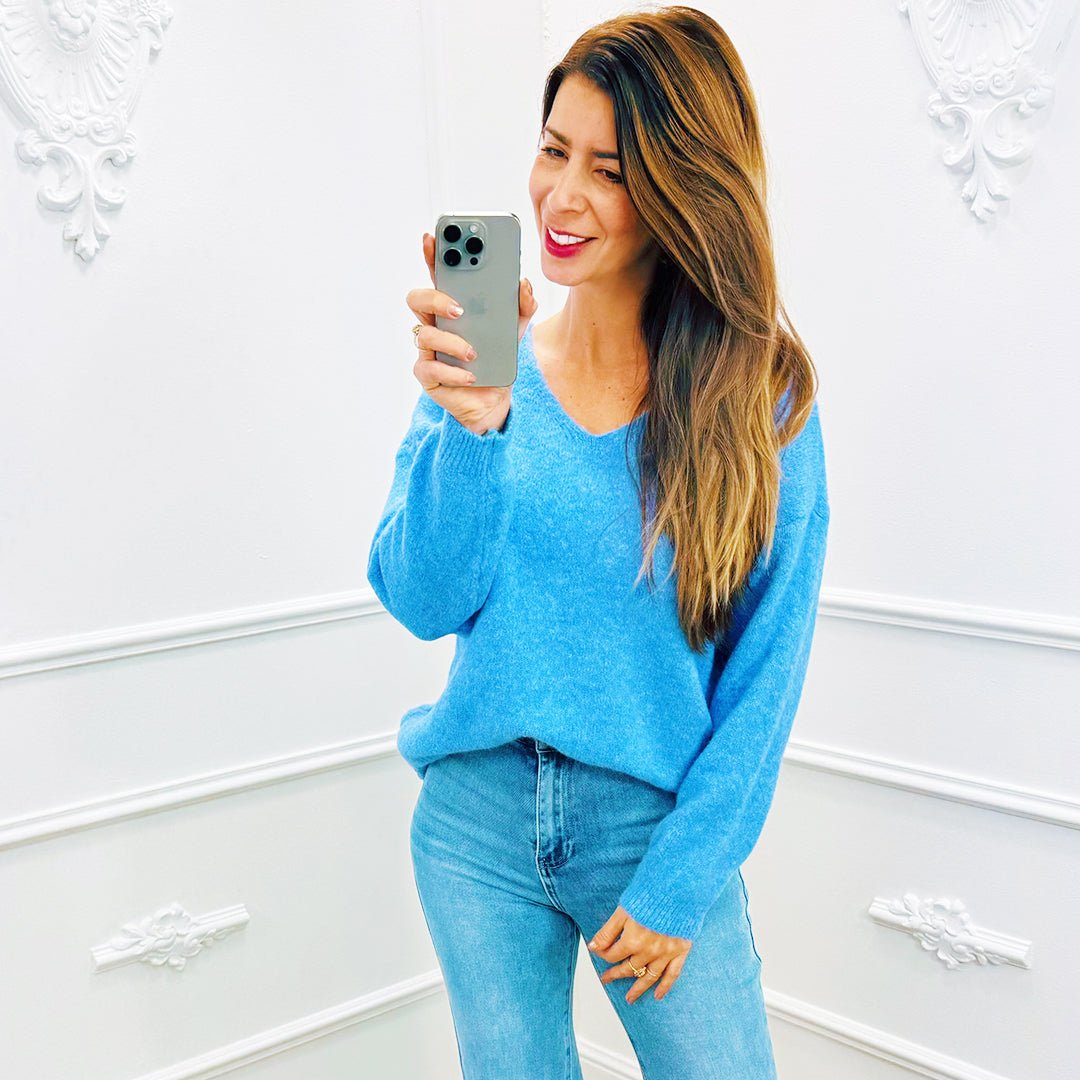 Trui Rosa Blauw - BlushFashionstore