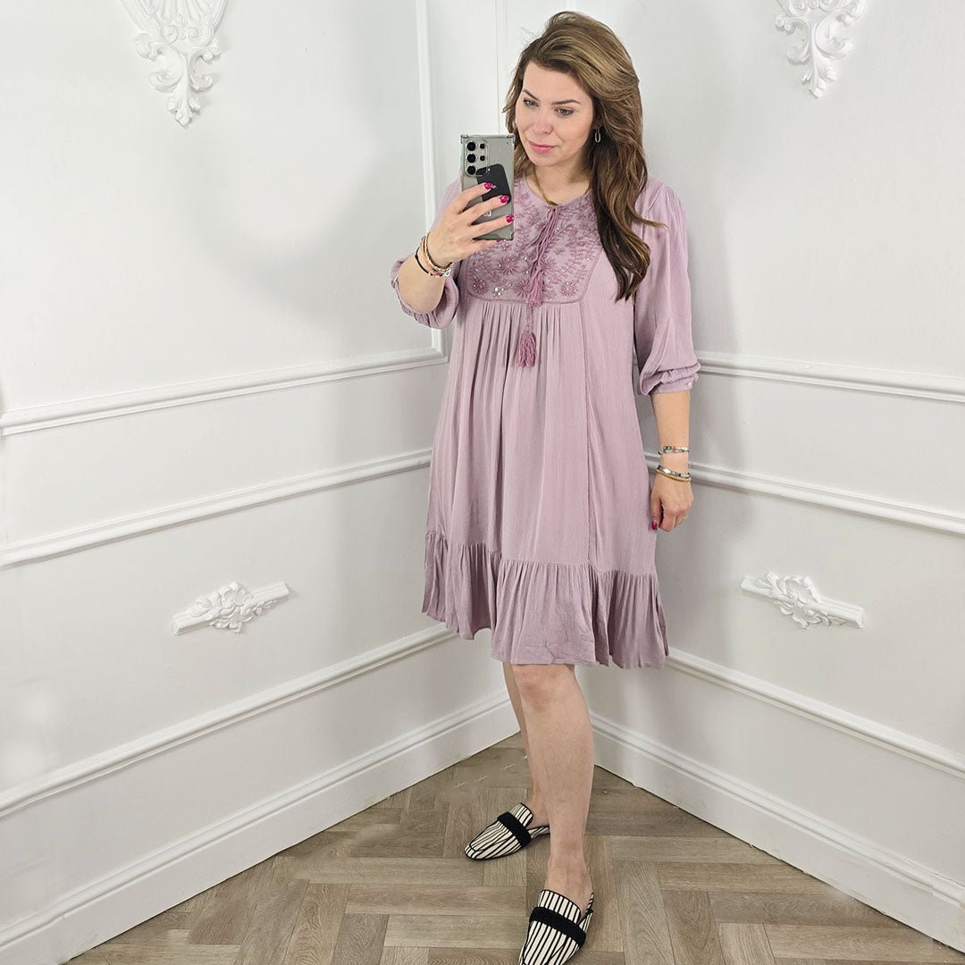 Tuniekjurk Lila - BlushFashionstore