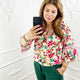 vogels Print Blouse - BlushFashionstore