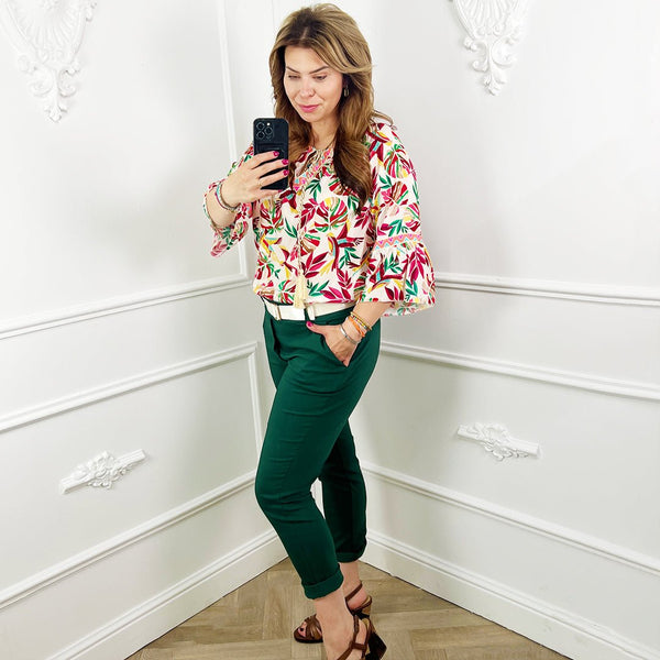 vogels Print Blouse - BlushFashionstore
