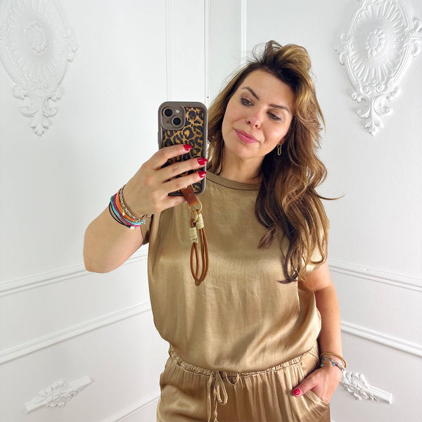 Zoya Top Goud - BlushFashionstore