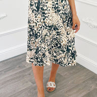 Rok Overslag Strik Beige