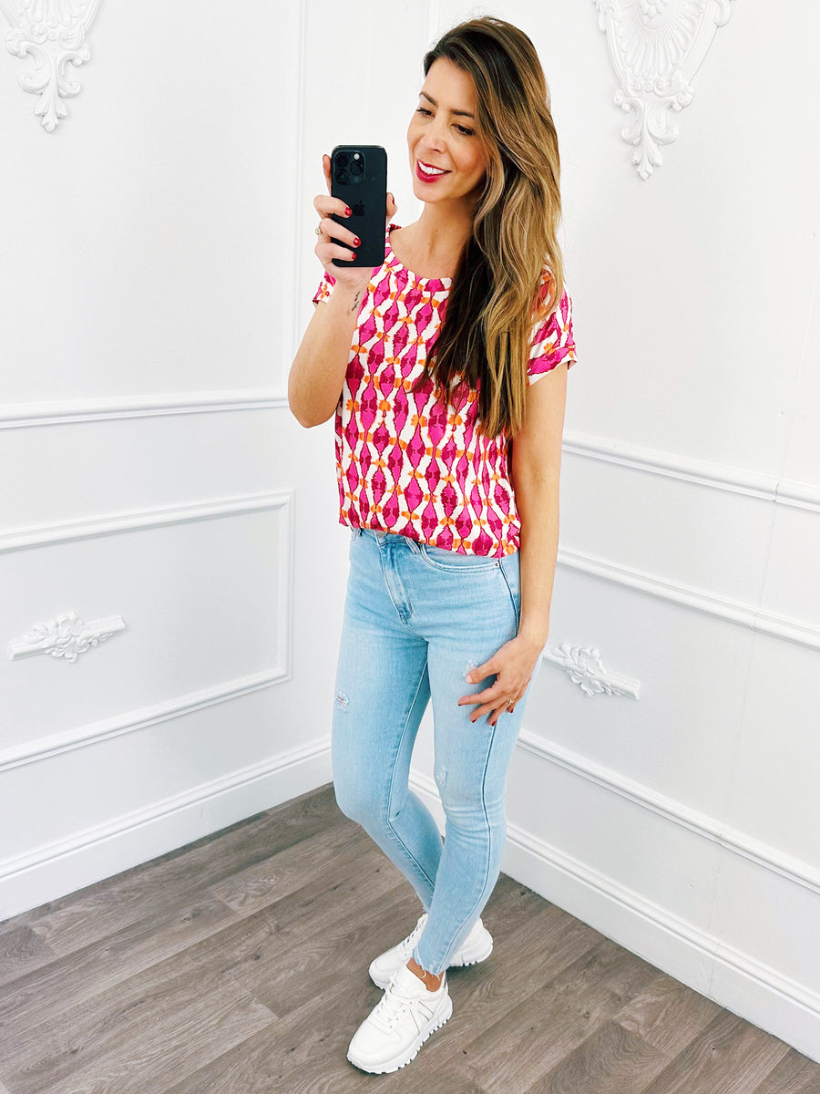 Tydy Travel Top Fuchsia