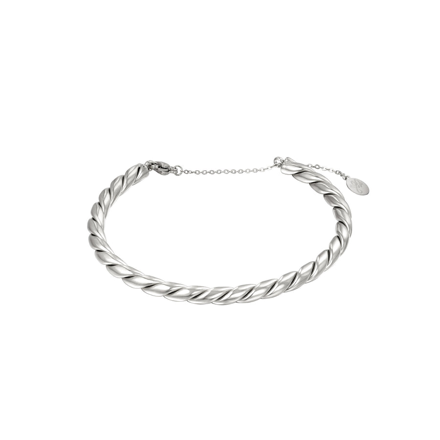 Bracelet Bangle Rope Silver