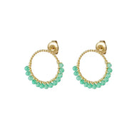 JEWEL || Earrings Beads Ring Mint Green
