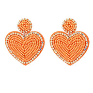 JEWEL || Earrings Heart Oranje