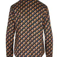Block Stretch Blouse Camel