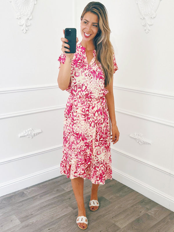 
                    
                      Blouse V Hals Fuchsia - BlushFashionstore
                    
                  