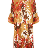 Camouflage Ibiza Dress Brown