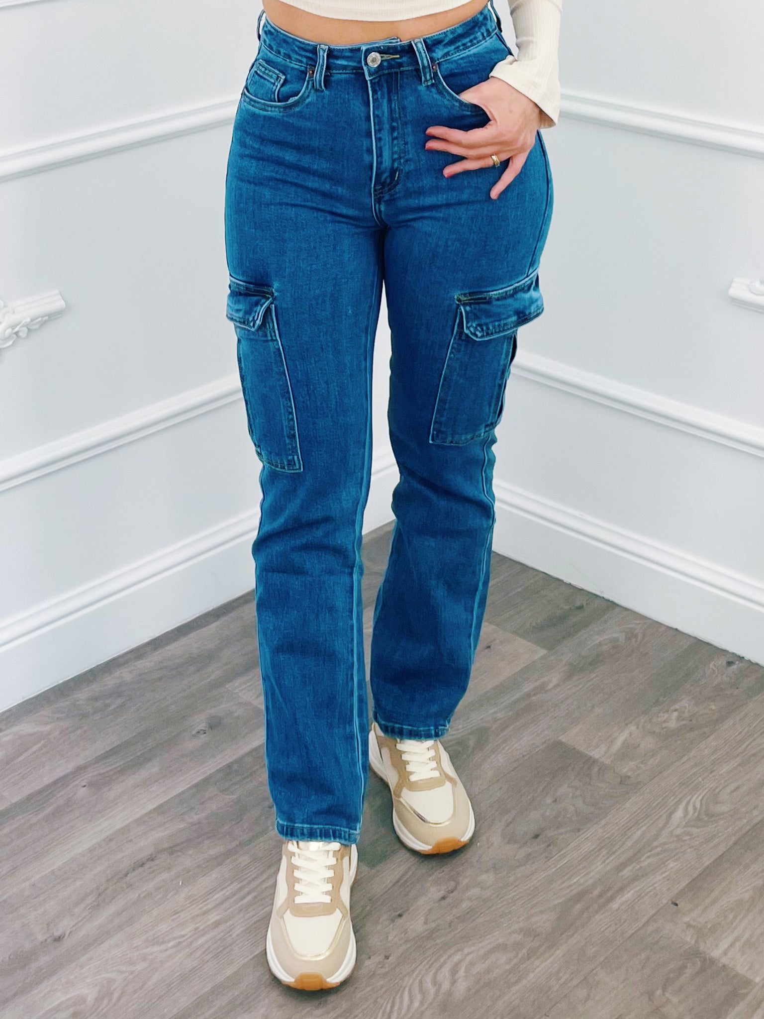 Cargo Jeans Blauw