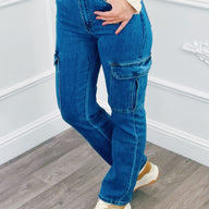 Cargo Jeans Blauw
