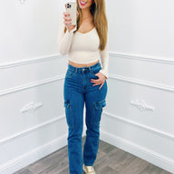 Cargo Jeans Blauw