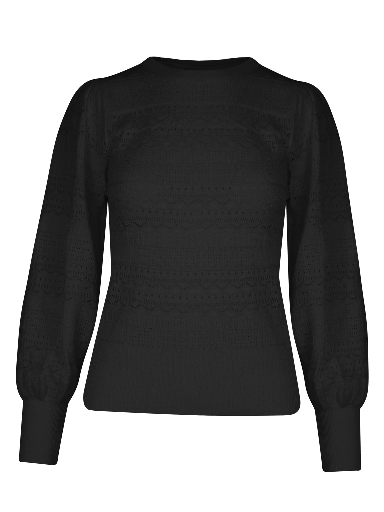 Joli Top Crochet Noir