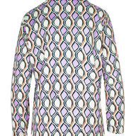 Drop Stretch Blouse Lila