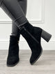 Enkellaars Carre Zwart - BlushFashionstore