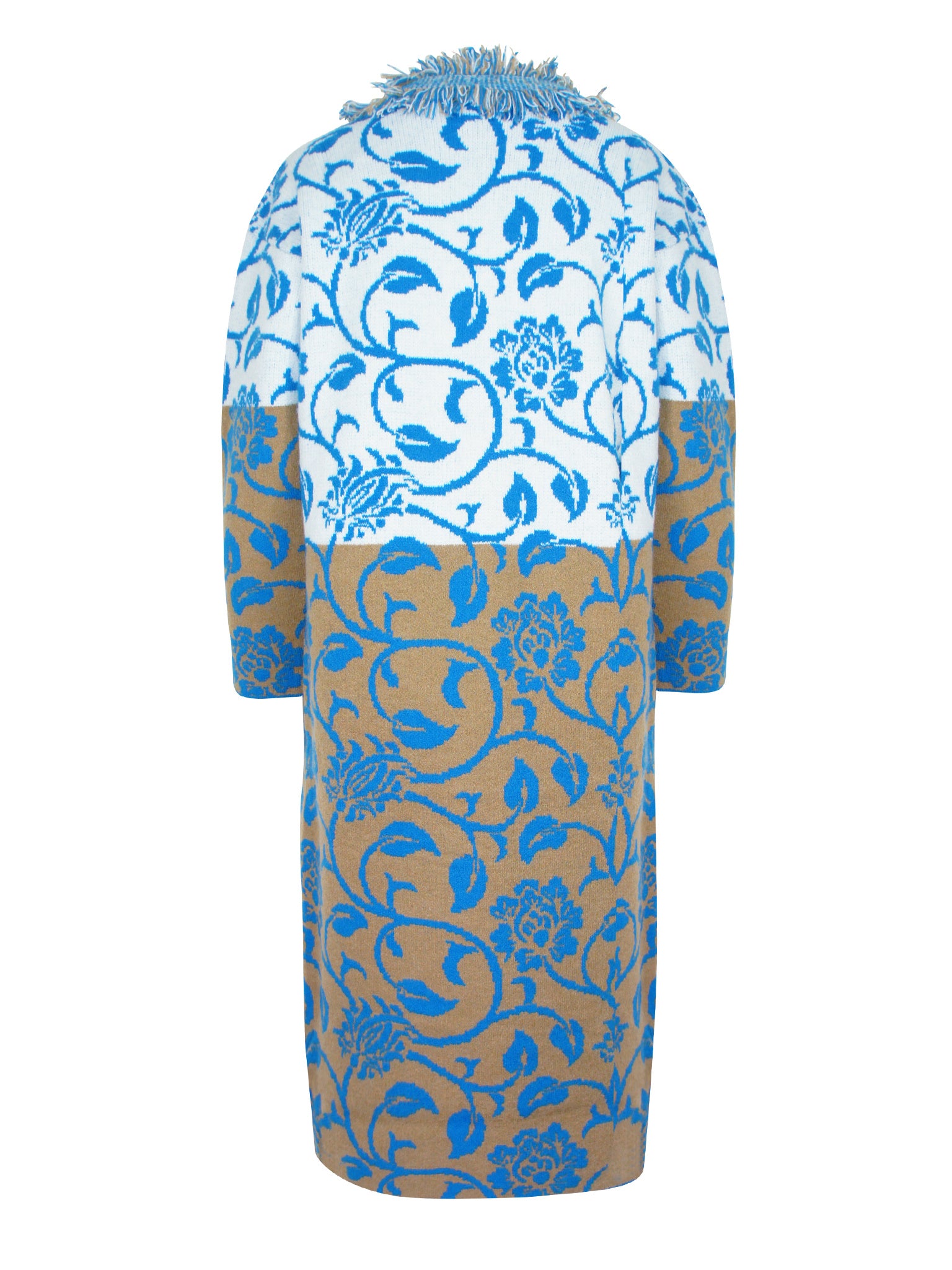 Flower Fringe Vest Blauw