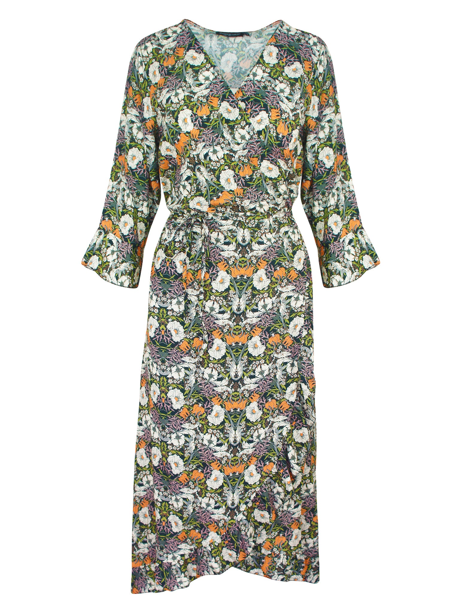 Flower Wrap Dress