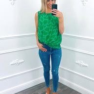 Caraco Blouse Girafe Vert