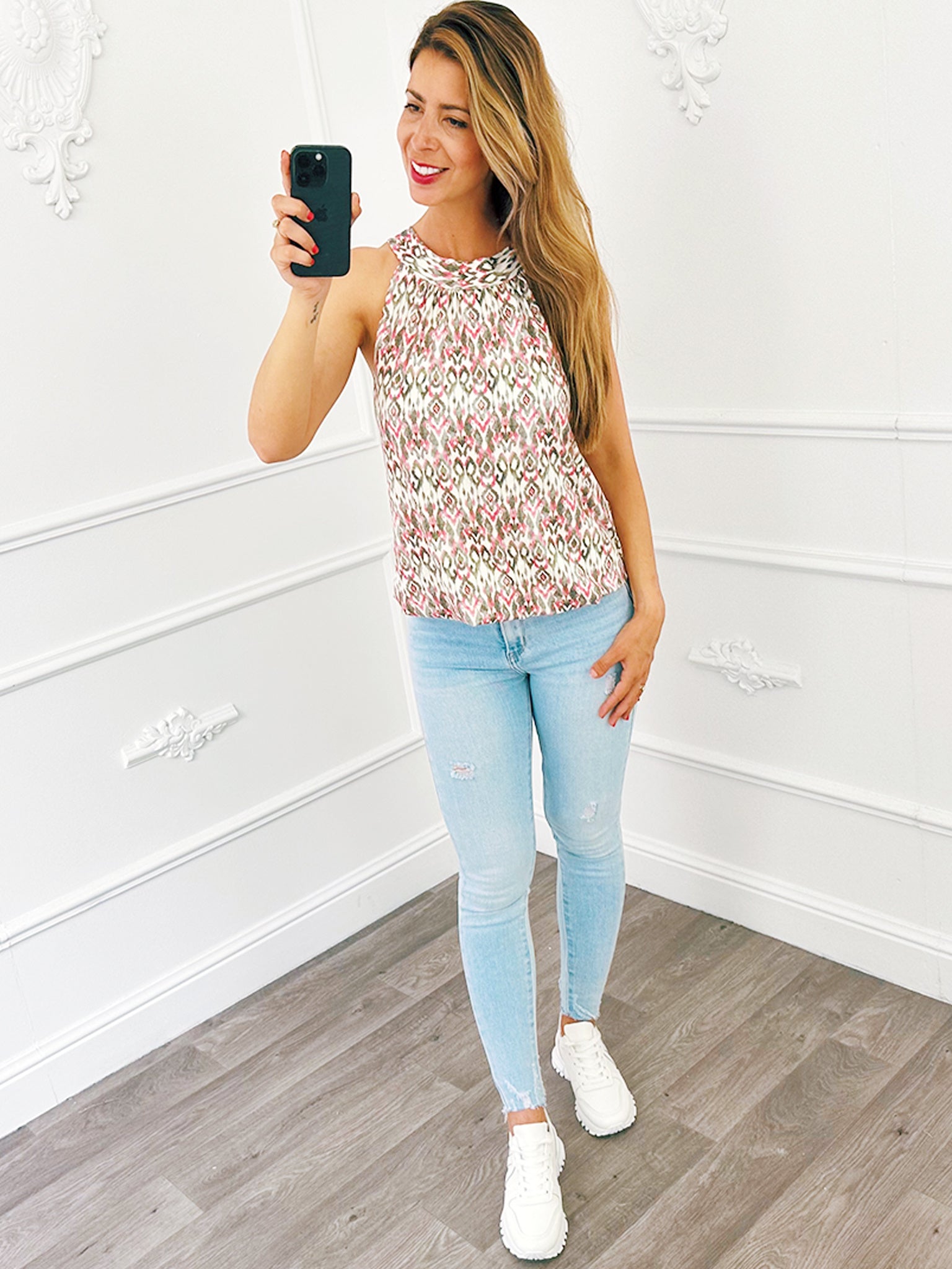 Halter Top Print Army