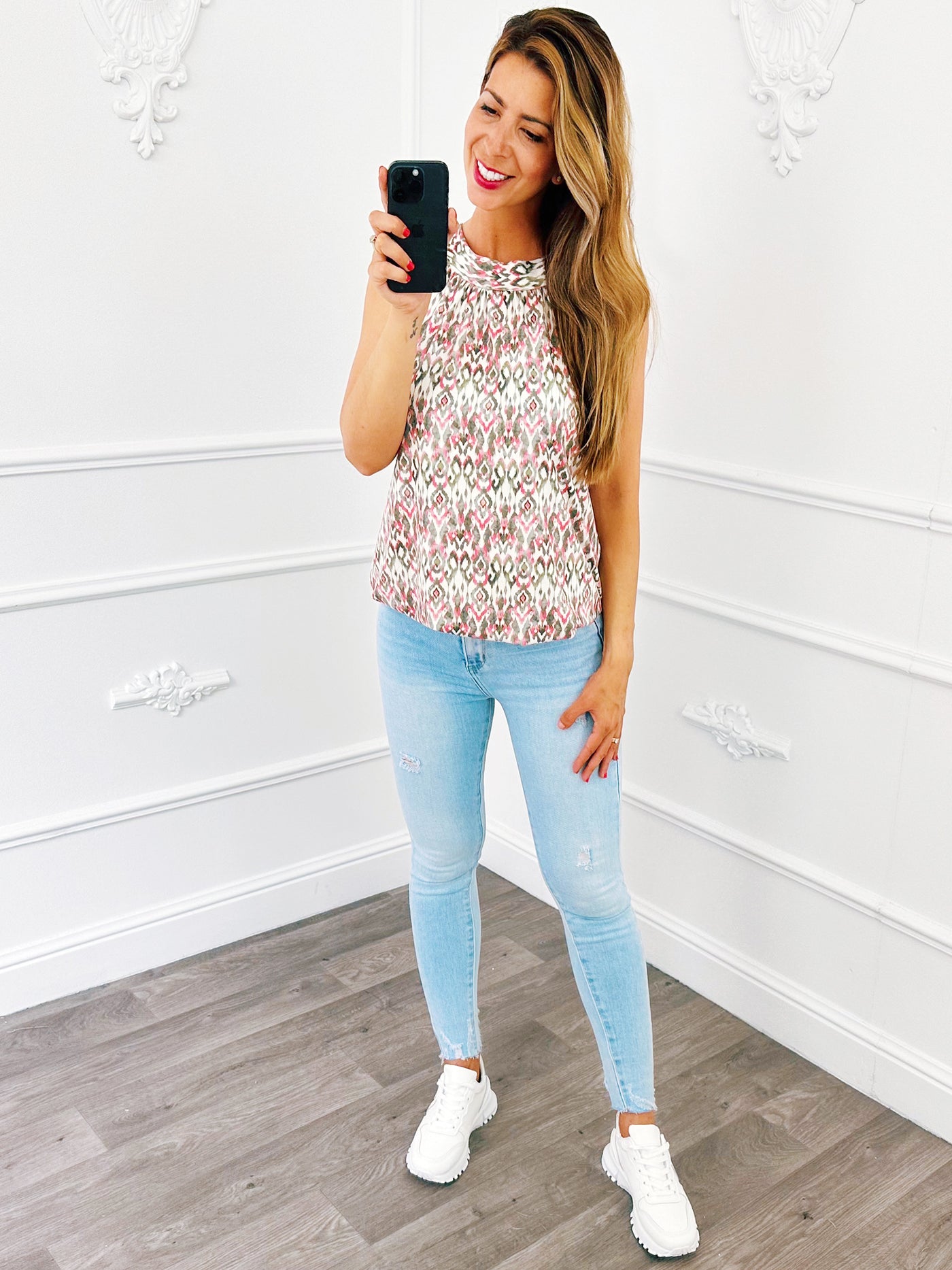 Halter Top Print Army