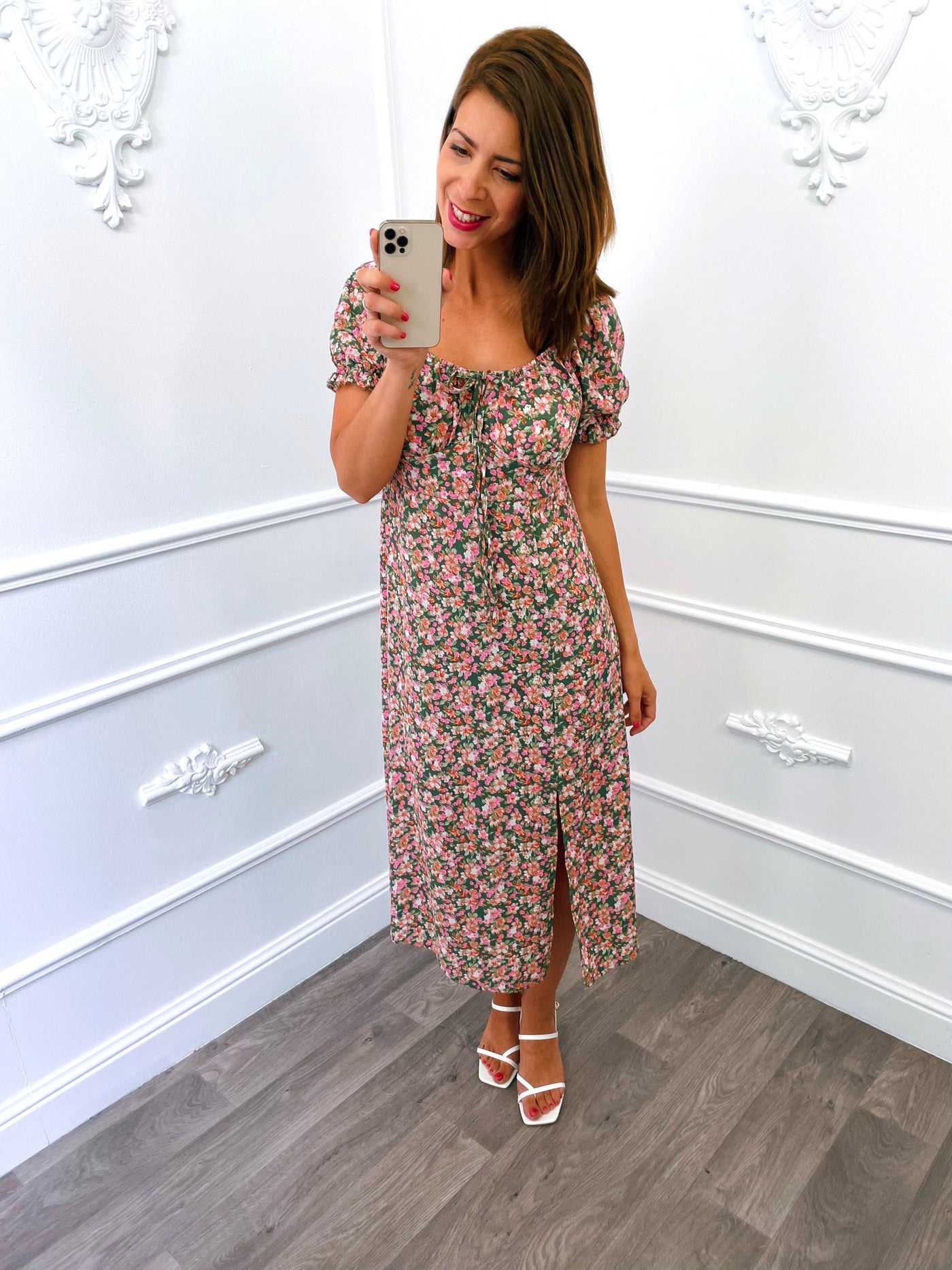 Roses Pofmouw Dress Groen