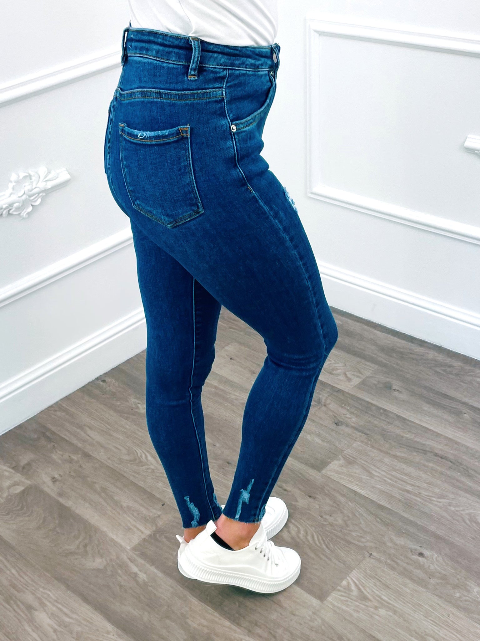 Jeans Damage Blauw