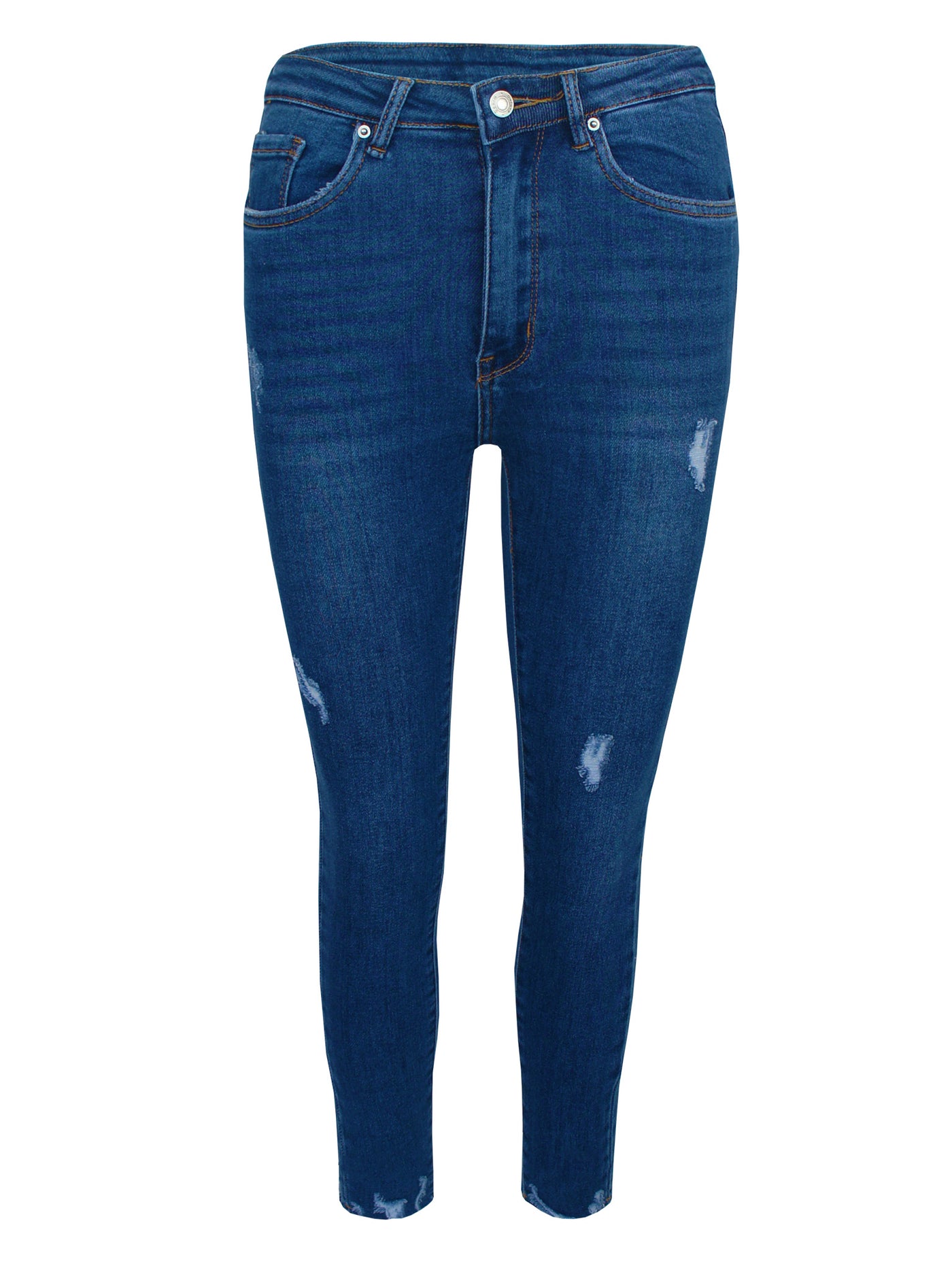 Jeans Damage Blauw