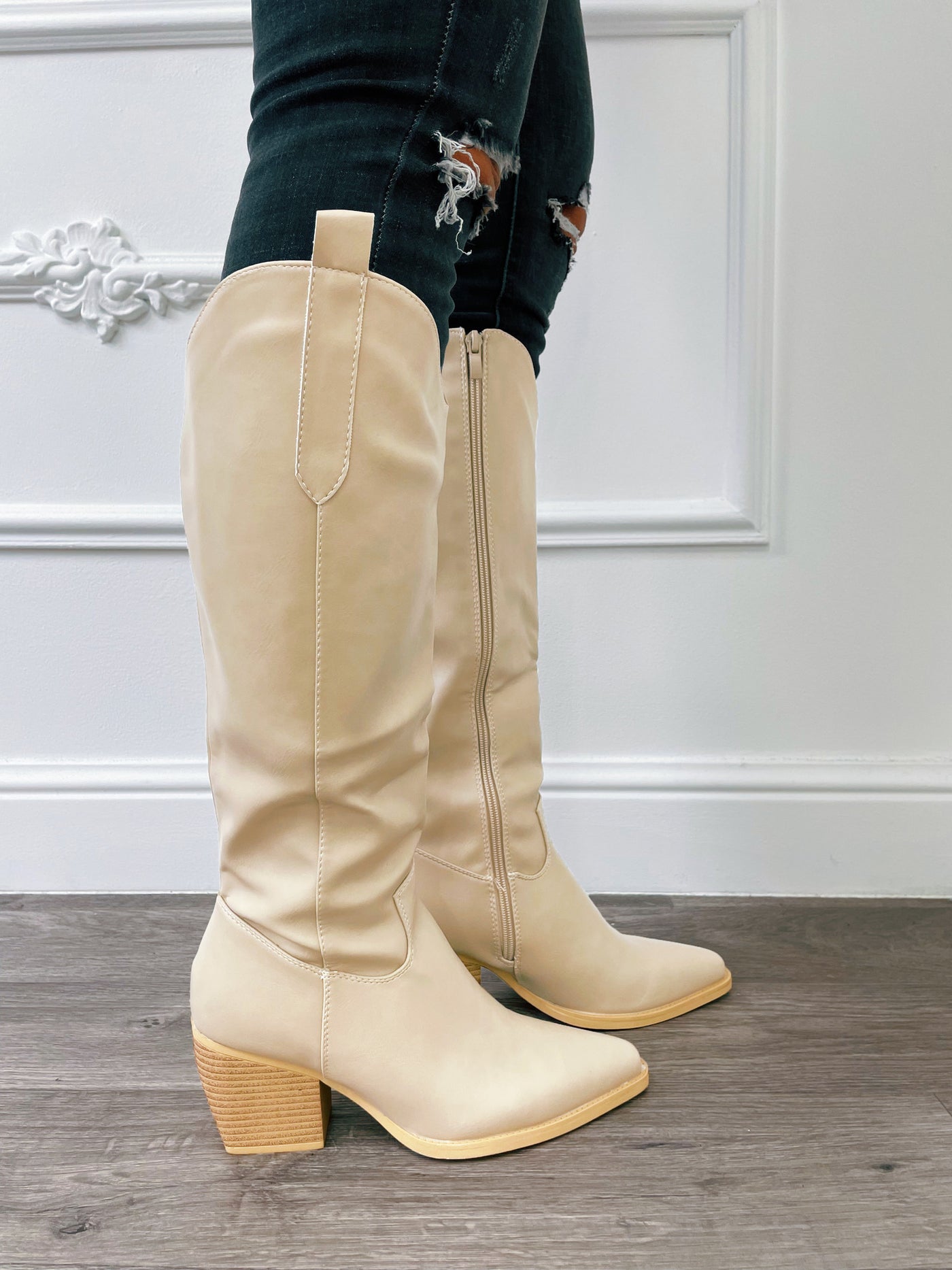 Botte Zip Beige