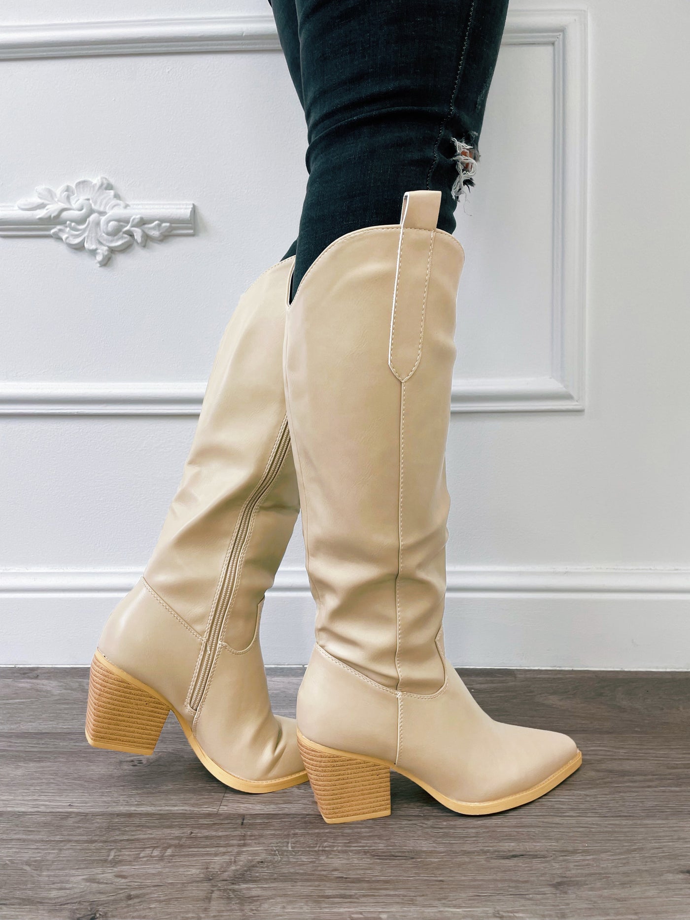 Botte Zip Beige