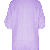 Lace Cotton Top Lila