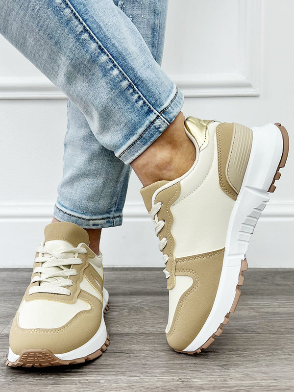 Lady Sneaker Khaki - BlushFashionstore