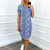Leafs Bies Dress Kobalt