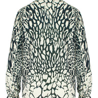 Leopard Blouse Rouchen