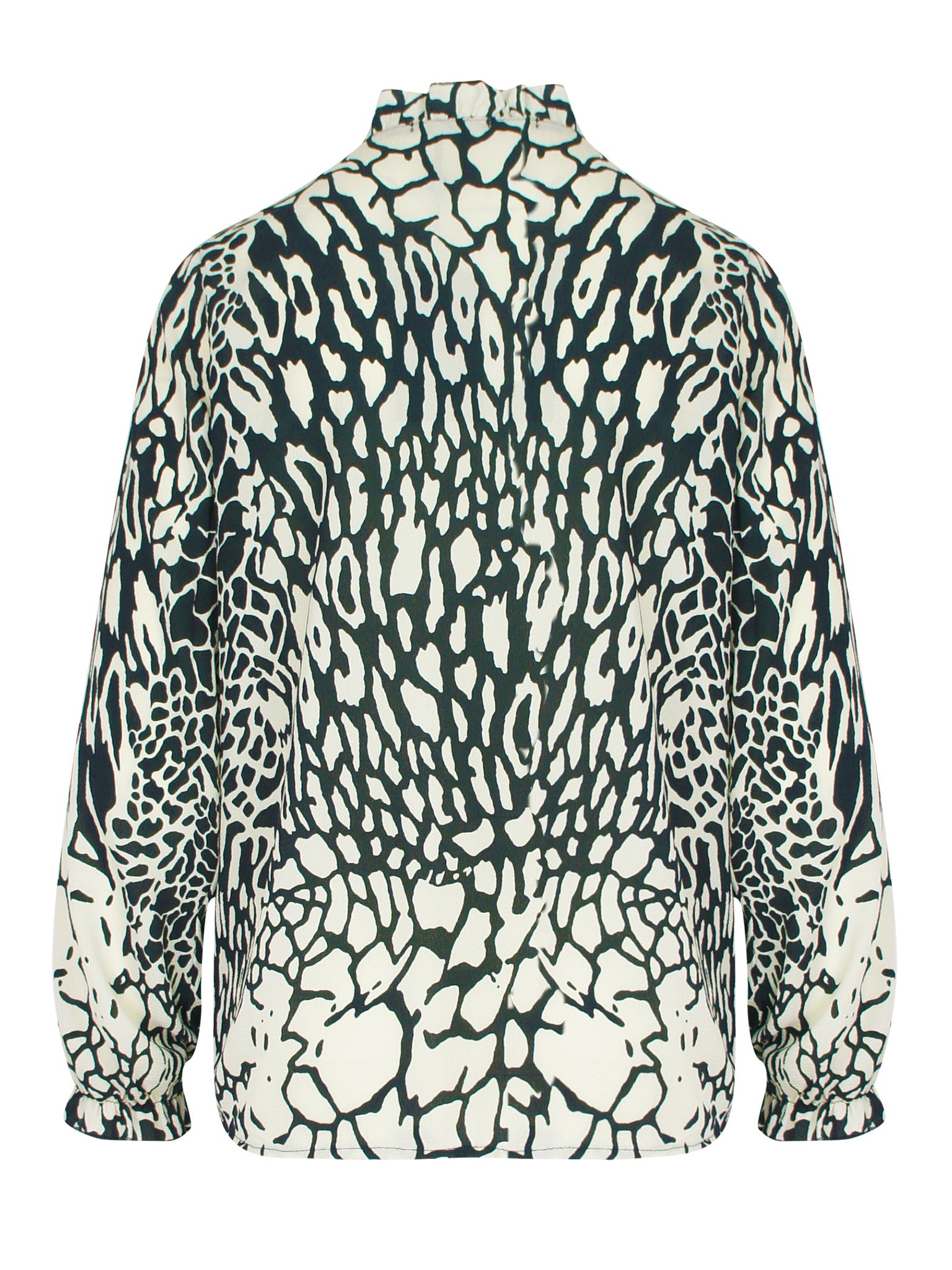 Leopard Blouse Rouchen